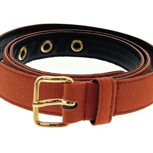 Miu Miu Thin Strap Orange Belt Size 34 - Picture 1 of 6